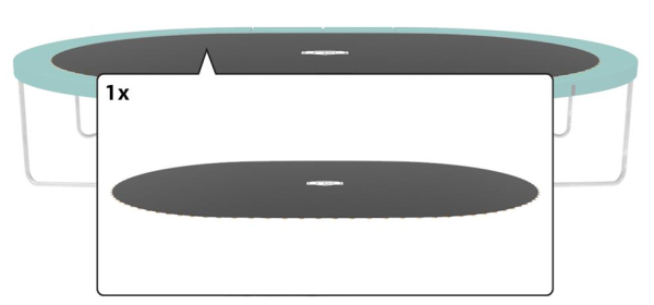 Berg Sprungtuch mit AIRFLOW 520cm für Favorit