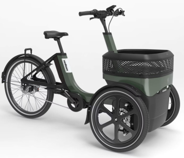 vanRaam Thuja Enviolo Riemenantrieb 844Wh mit Cargo Basket grün