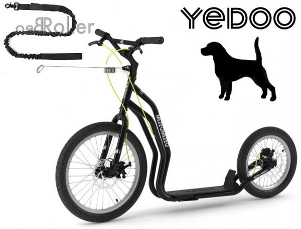 YEDOO MEZEQ Disc Dog-Scooter SPEZIAL schwarz