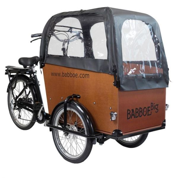 Babboe Regenverdeck für Lastenrad Big schwarz