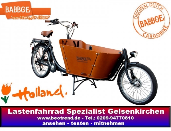 BABBOE CITY-E Elektro DISC Lastenrad KEIN VERSAND