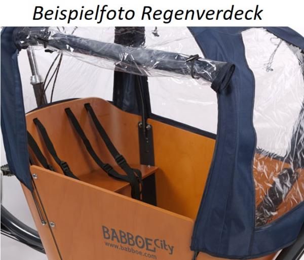 Babboe City Mountain 500Wh Lastenrad braun  AKTION inkl. Regenverdeck