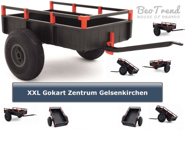 BERG Gokart XL Kipp Anhänger schwarz-rot