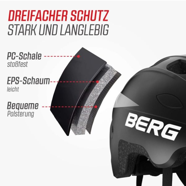 BERG Dash Fahrrad Kinder-Helm 45-52cm S