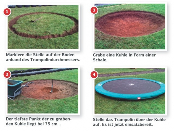 BERG Inground Grand Champion 520 SPORTS oval grau