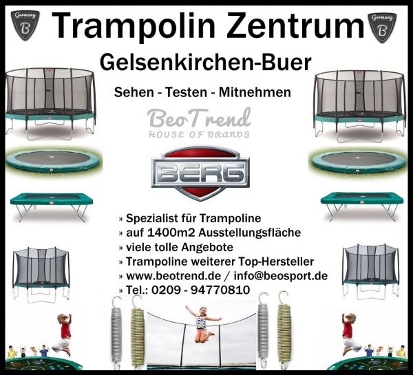 BERG Favorit 330 Trampolin Comfort grau