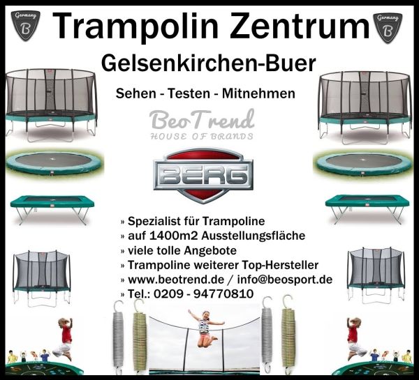 BERG Favorit 200 Trampolin Comfort grau