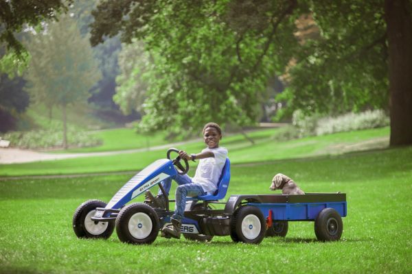 Berg Steel Trailer XL Anhänger blau-schwarz