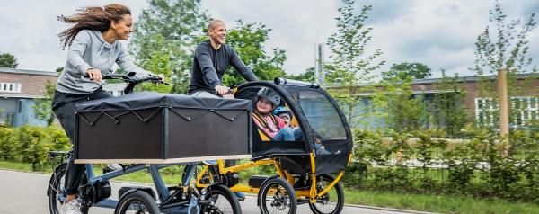 CHIKE Cargorad e-Kids SCHWARZ Mod. 23 Neuheit!