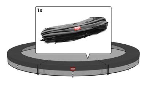 BERG Schutzrand Favorit 330cm INGROUND grau (8 teilig)