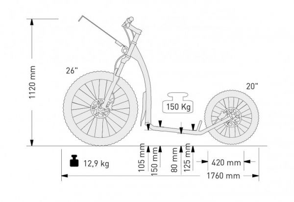 KOSTKA MUSHING MAX G6 DISC 26/20 mystic-grau