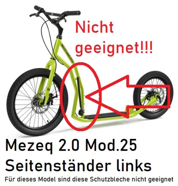 Yedoo Schutzbleche für Mezeq Tretroller 20/16 (nicht für neue 2025 Modelle)