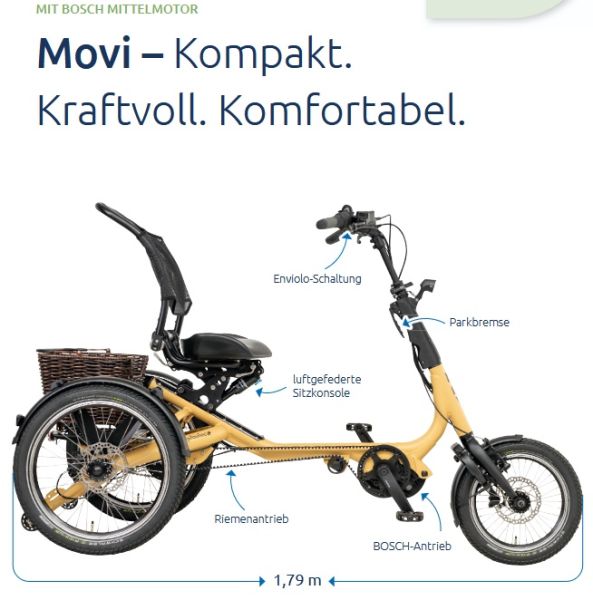 Pfau Tec MOVI CX blassgrün matt 800Wh Enviolo