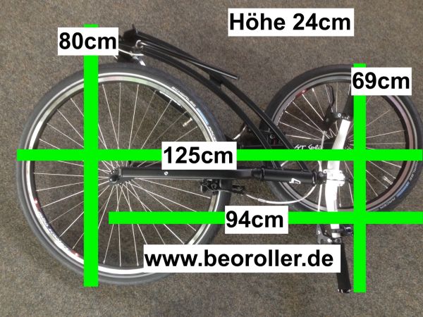 Mibo SPLIT faltbar Tretroller ORANGE 26/20