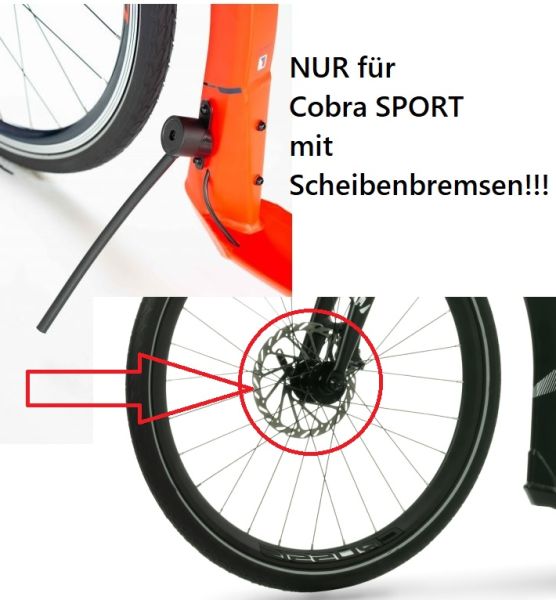 Crussis Seitenständer für Tretroller COBRA SPORT mit DISC Bremsen