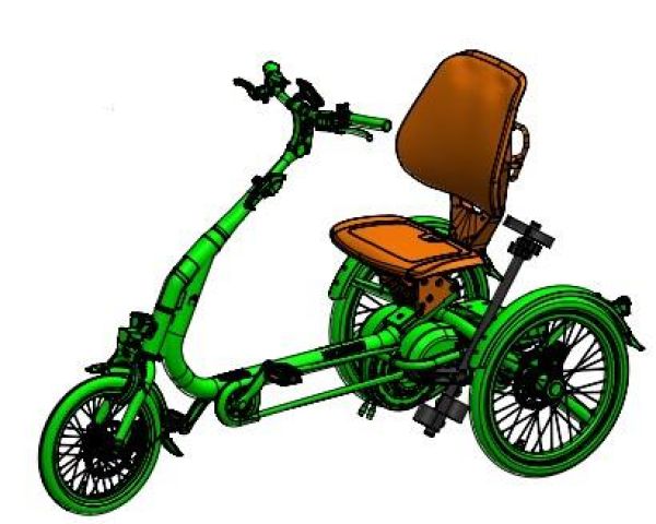 EASY RIDER ER-COMPACT , Stockhalter Hinterseite , doppelt