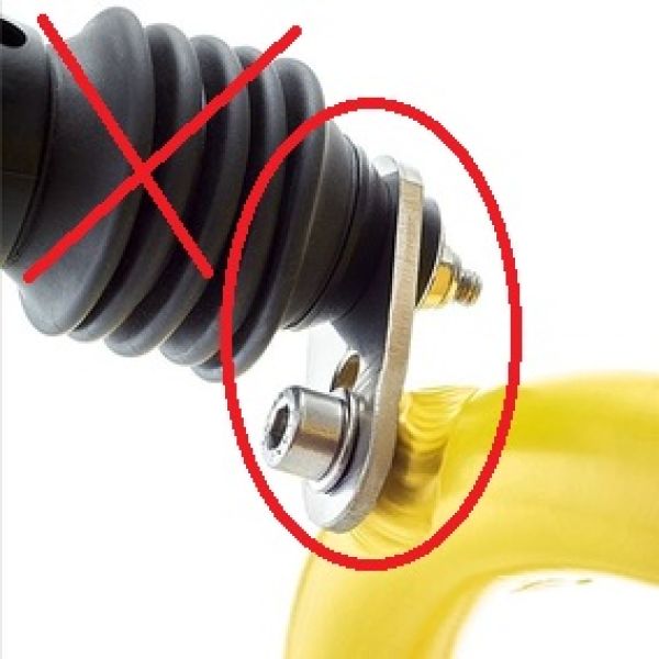 Hase Bikes Befestigungsset für eine Weberkupplung 25655